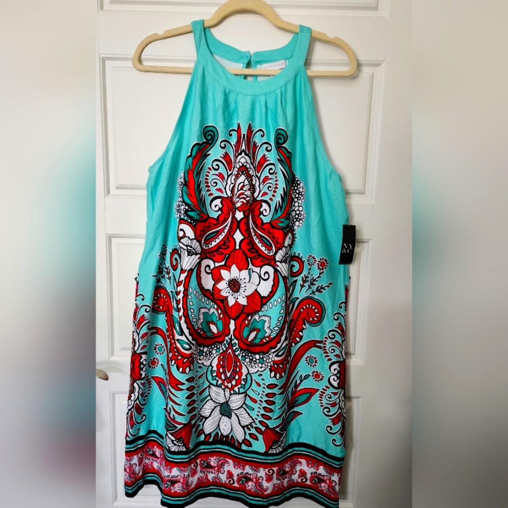 NWT. New York & Company Paisley Midi Dress